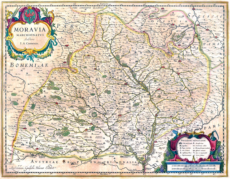 Moravia 1645 Willem Blaeu